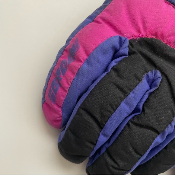 80s 90s Gordini Winter Gloves Snow Ski Snowboard Retro Pink Purple Womens Large - Picture 6 of 9
